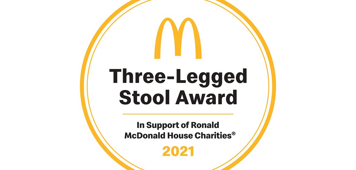2021 Threelegged Stool Award Recognizing Support For RMHC
